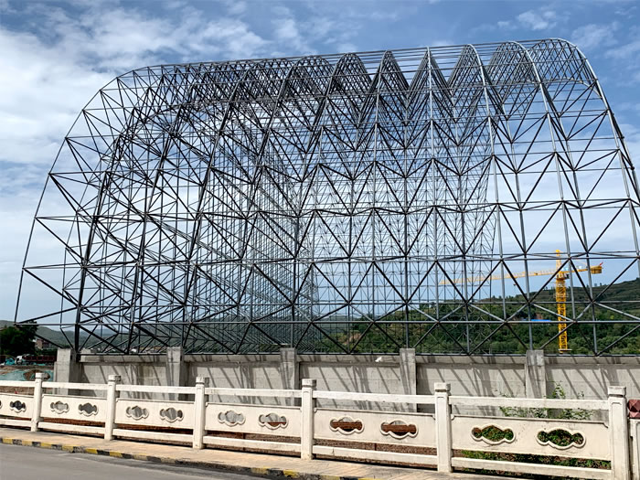 铜川山寨矿储煤棚网架